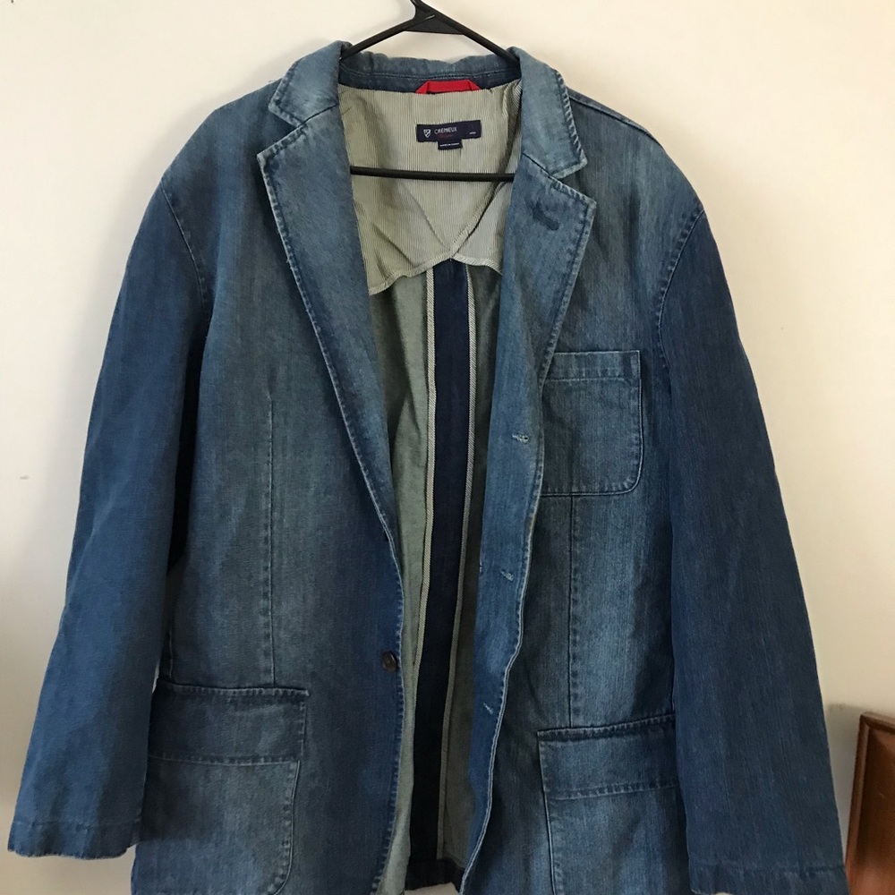 Mens denim jacket size L Daniel cremieux